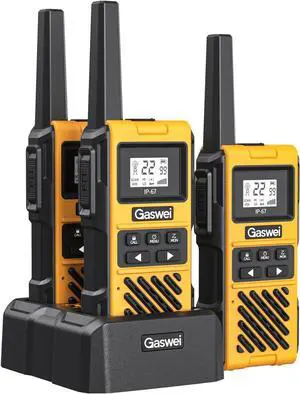 G1pro Profressional Walkie Talkies for Adults, Rechargeable Two Way Radios Long Range, 2 Way Emergency Radio, Waterproof3 Pack