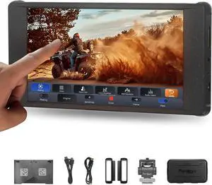 PT6 Camera Field Monitor 5.2" 600nit Touchscreen Camera Monitor Vertical Shooting Stretch 3D LUT Output Wide Color Gamut New Peaking RGB Waveform for DSLR