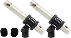 C02 Matched Pair Studio Pencil Condenser Microphones with Cardioid Capsules for Instrument and Dialog Recording