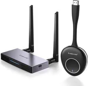 Wireless HDMI Transmitter and Receiver,Wireless HDMI and VGA Dual Out Video Receiver,2.4/5G 164ft 1080P Full HD Wireless HDMI Extender,for Streaming Video/Audio to HDTV/Monitor from PC/TV-Box