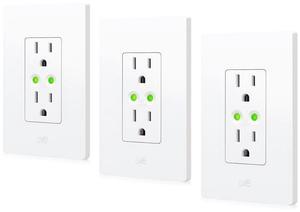 Outlet (Matter) 3-Pack  Smart Outlet & Power Meter, App & Voice Control, No Bridge, Thread, Works with  Home, Alexa, Google Home, SmartThings, 100% Privacy, Requires Thread Router