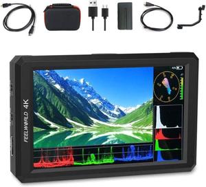 F6 On Camera Monitor Bundle - 6 Inch 4K HDMI Field Monitor with Waveform, 3D LUT Load (Includes Battery, Micro & Mini HDMI Cords, Carry Case)