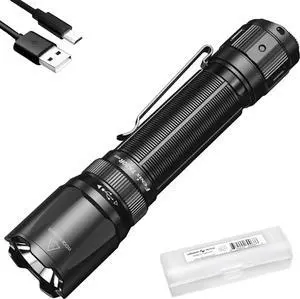 TK20R v2.0 Rechargeable Tactical Flashlight, 3000 Lumen Long Throw USB-C Tac Light, with LumenTac Organizer