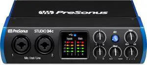 Studio 24c 2x2, 192 kHz, USB Audio Interface with Studio One DAW Recording Software