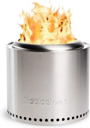 15 Inch Smokeless Fire Pit  Portable Stainless Steel Outdoor Fireplace with Carry Case - Lightweight Fireplace, Removable Ash Pan, Ideal for 2-4 People, 15lbs
