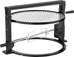 Santa-maria Style Grill Rotisserie System Adjustable Cooking Grate Attachment for Weber 22 inch Kettle Grills - Global Patent