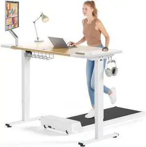 Electric Standing Desk Adjustable - 48 x 24 Inch Sit Stand up Desk with Cable Management - 3 Memory Preset Adjustable Height Table