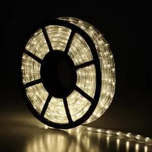 100Ft LED Rope Lights, 1080 LEDs Waterproof Rope Lights, 110V Cuttable Connectable Rope Lights Waterproof Decorative Lighting for Indoor/Outdoor, Deck, Patio, Christmas Decorations(Cold White)