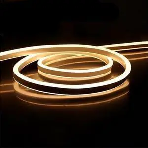 16.4FT LED RGB Neon Rope Lights, ETL-Listed AC 110-120V LED Strip Lights 144 LEDs/m with Remote, Dimmable Multicolor Change Flexible Neon Rope Lighting Conectable Waterproof for in&Outdoor