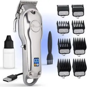 Professional Hair Clippers with Extremely Fine Cutting, Cordless Hair Trimmer for Men & Women, Barber Clippers for Salon & Home Use