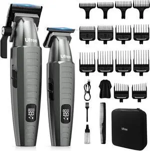 Professional Hair Clippers for Men, Clippers and Trimmers Set, Barber Clippers, Electric Hair Trimmer with Barber Bag, Gifts for Men