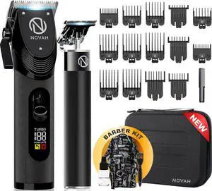 Professional Hair Clippers for Men, Professional Barber Clippers and Trimmer Set, Mens Cordless Clipper, Fade Haircut Kit, Electric Hair Cut Machines