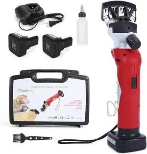 Cordless Sheep Shears Clippers, Rechargeable Animal Pet Hair Clipper Groomer Shears 380W 18V for Animal, Goats, Cattle, Farm Livestock Pet, Hair Shaving