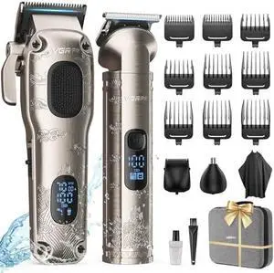 Hair Clippers for Men Professional, Cordless Hair Clippers for Hair Cutting, Mens Clippers and Trimmers Set, Electric Hair Trimmer for Men with Package Box