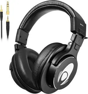 W50x Studio Monitor Headphones - Professional Wired Over-Ear Headphones with 50mm Drivers, Closed-Back Design, 3.5mm/6.3mm Jack, 9.8 ft Cable - Ideal for Music Production, Mixing & Recording