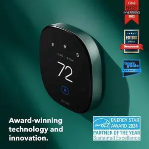 Smart Thermostat Premium with Smart Sensor and Air Quality Monitor - Programmable Wifi Thermostat - Works with Siri, Alexa, Google Assistant