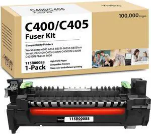 Versalink C400 C405 Fuser Unit 115R00088 Compatible C400 C405 Fuser Replacement for  C400 C405 C400N C400DN C405N C405DN WorkCentre 6605 6655 6655i Printers, 1-Pack Fuser Assembly 100,000 Pages
