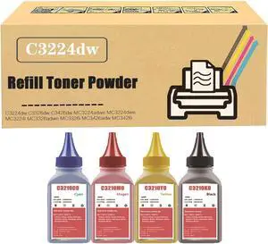 Compatible Refill Toner Powder for  C3224dw C3326dw C3426dw MC3224adwe MC3224dwe MC3224i MC3326adwe MC3326i MC3426adw MC3426i Printer 4Pack