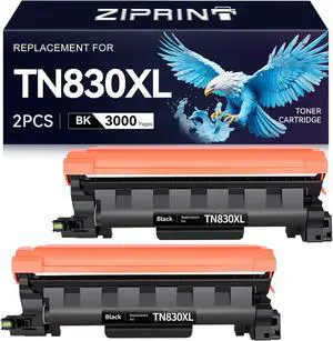 TN830XL Toner 2 Pack(with chip) Compatible Replacement for Brother tn830 tn830xl tn830/xl/v tn-830xl Toner for HL-L2460DW DCP-L2640DW HL-L2405W MFC-L2820DW MFC-L2900DW HL-L2480DW Printer