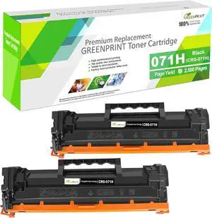 071H CRG-071H CRG071H ( 071 CRG 071 CRG-071 ) Compatible Toner Cartridges [2500 Pages] for Canon ImageCLASS LBP122 LBP122dw LBP120 Series MF270 Series Printers 2 * Black, High Capacity
