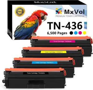 TN436 Toner Cartridge Set 6,500 Pages Super High Yield Replacement for Brother TN 436 TN-436 TN433 TN431 MFC-L8900CDW MFC-L8610CDW HL-L8360CDW Printer Toner (TN436BK TN436C TN436M TN436Y, 4-Pack)
