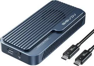 80Gbps M.2 NVMe SSD Enclosure, with Cooling Fan, Compatible with Thunderbolt5/USB4 V2.0, Back Compatible with Thunderbolt4/3/USB4 V1.0, USB3.2/3.1/3.0, Support SSD B+M M-Key (TB501 Pro)