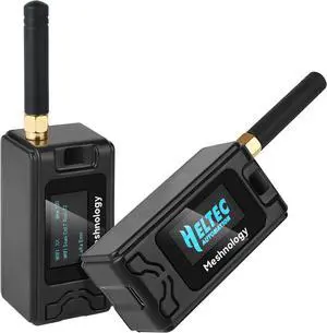 2 Pack ESP32 LoRa V3 Development Board + 1100mAh Battery + Protect Case Set - with 915MHz Antenna and SX1262 LoRa V3 Devices for Meshtastic  LoRawan IOT (N30 Version, Black)