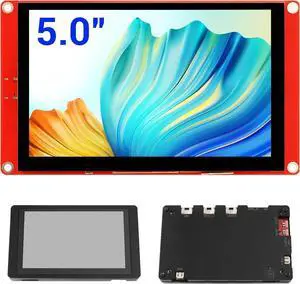 ESP32 Display 800×480, 5 Inch HMI ESP32 RGB TFT LCD Touch Screen with Acrylic Case, 32-Bit LX6 Dual-Core Processor, Up to 240MHz, Compatible with , LVGL, PlatformIO, MicroPython