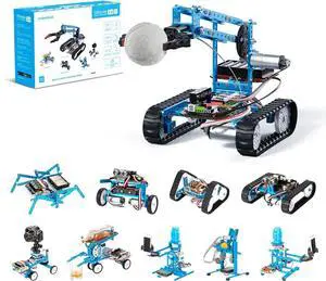 mBot Ultimate 10 in 1 Robot Building Toys, Robotics Kit App Remote Control Robot Toys Compatible with  C & , STEM Educational DIY Robotics for Kids Ages 12-16
