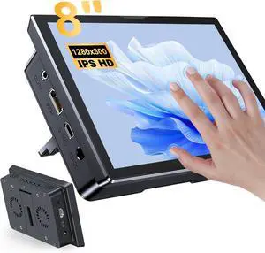 8 Inch Touchscreen for ,5-Point 1280 * 800 IPS Touchscreen Portable Monitor with HDMI Interface Dual-Speaker for  5/4B/3B+/3B/B+ Jetson Nano Win11/10/8/7(8'' 1280*800)