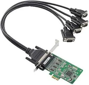 CP-104EL-A-DB9M 4 Port PCIe Board, w/ DB9M Cable, RS-232, Low Profile