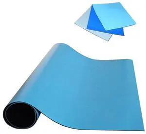 MT2500 Gray ESD Anti-Static Desk Mats, 2 Layer Rubber Conductive Mat with Grounding Hardware for Solde Electronics in ESD Safe Work Station, 2x4 Ft Precut Table Mats | TT_MTLP2448GY