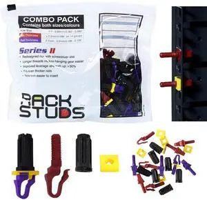 40C Series II - Server Rack Screws for 19" Rails, Perfect Cage Nut Replacement - 80 Studs; 40 of Each Size/Color