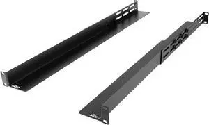 Universal 1U Rack Mount Rail,4-Post Fully Server Rack Shelf Rail with 20.9"-32" Adjustable Depth, Fit for Non-Rack Mountable Server/Networking/AV/IT Equipment