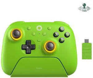 Ultimate 2 Wireless Controller for Windows, Android, Steam Deck, TMR Joysticks, 1000Hz Polling Rate, Tactile/Hall Triggers, Motion Control, Programmable L4/R4 Bumpers, 2 Back Paddle Buttons, Green