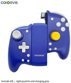 Joy Pad Controller for Switch/Switch OLED, Wireless Joy Con Switch Controller with Back Map ButtoTurbo/Motion Control (Blue) alps joystick