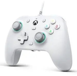 G7 SE Wired Xbox Controller with Hall Effect Joysticks and Hall Triggers, Works with Xbox Series X|S, Xbox One, Windows 10/11 PC, Officially Licensed for Xbox, 1000hz, Mappable Back Buttons(White)