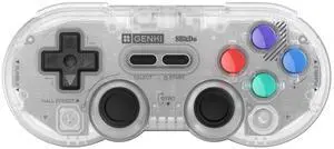 GENKI x 8BitDo PocketPro Portable Wireless Game Controller with Hall Effect Joysticks Rumble, Gyro, USB-C Cable Gamepad for Portable Consoles, Switch, Windows, Mac OS, Android, Steam Deck