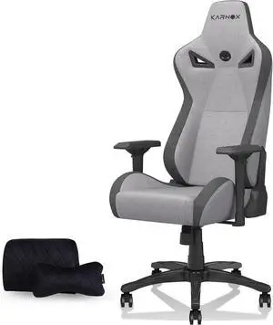 Ergonomic Gaming Chair Fabric for Adults,Office Chair High Back Big and Tall with Headrest and Lumbar Support,Racing Style Gaming Chair Cloth 155° Recline with Angle Lock,Light Grey