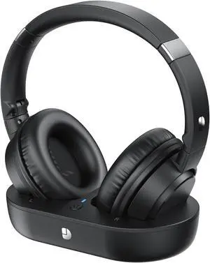 Wireless Headphones for TV, TV Headphones Wireless for Seniors, Versatile Charging Dock with Transmitter, Instant Audio Sync, 65-Hour Battery Life, Ideal Gift for Parents & Seniors