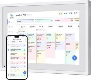 10.1 inch Digital Calendar Chore Chart  Interactive Touchscreen, Smart Family Planner, Hearth Display Desk Digital Calendar Seamless Scheduling