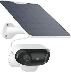 Solar Camera Outdoor Wireless, Dual-Lens 4K Security Camera Outdoor, ColorX Night Vision, Smart People/Vehicle/Animal Detection, No Subscription, Local Storage, Wi-Fi 6
