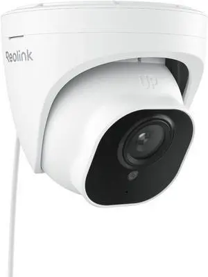 REOLINK Security Camera Outdoor, IP PoE Dome Surveillance Camera, Smart Human/Vehicle Detection, Work with Smart Home, 100ft 5MP HD IR Night Vision, Up to 256GB microSD Card, RLC-520A