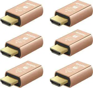 HDMI 2.1 Dummy Plug 4K@120Hz Virtual Display Emulator, Headless Adapter, HDMI Display Adapter, Supports 3840x2160@120Hz, 1440P@120Hz, 1080P@120Hz, EDID Emulator for GPU/Remote Desktop