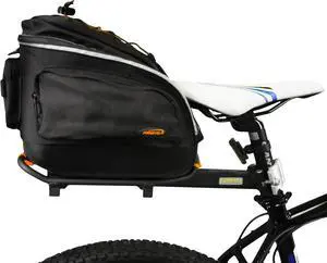 PakRak Quick-Release Mini Commuter Bike Trunk Bag and Seat-Post Bicycle Carrier Rack Combo