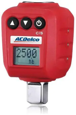 ACDelco ARM602-4A 1/2 (25 to 250 ft-lbs.) Heavy Duty Digital Torque Adapter with Buzzer and LED Flash Notification  ISO 6789 Standards with Certificate of Calibration