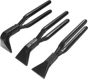 3 k Hand Seamers, Metal Bending Pliers Sheet Metal Tools Sewing Pliers with Non-Slip Grip Manual Edge Sealer, 60 mm / 2.4 Inch Multifunctional Curved Jaw Sheet Bender Tool