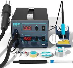 852MX C210 1000W Hot Air Rework Station - Ultra-Quiet Dgn, Digital Display, Precise Temp Control, Fast Heating, Overheat Protection, Ideal for SMD Soldering, Desoldering & Electronics Repair