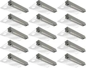 20-k 6.8 Inches Low Voltage Hardscape Light, 12V AC/DC Retaining Wall Lighting, 4W 2700K Paver Wall Lights, Outdoor Step Lights, Die-cast Aluminum Housing, Gray, UL Listed