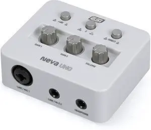 Neva UNO | Professional 24-bit/192kHz 2x2 USB Audio Interface for PC and Mac with XLR, Line, and DI Inputs, Podcasting, and Streaming, Perfect for Guitarists, Music Production Software Included